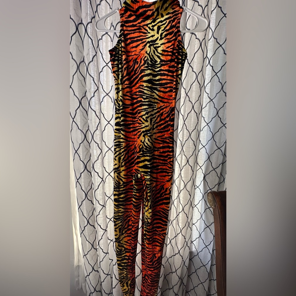 Tiger Print BodySuit With 2 Headpieces and 2 Arm Pieces